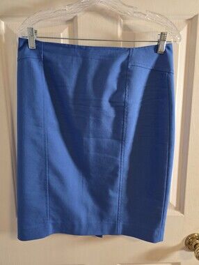 Ann Taylor Pencil Skirt Size 8 Vibrant Blue
